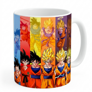 Taza de Anime Dragon Ball Edición Goku Evolución