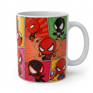 Taza de Spider-Man Multiverso Cómic Chibi