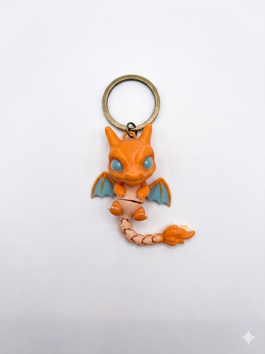 Llavero de Anime Pokémon Charizard Articulado 3D