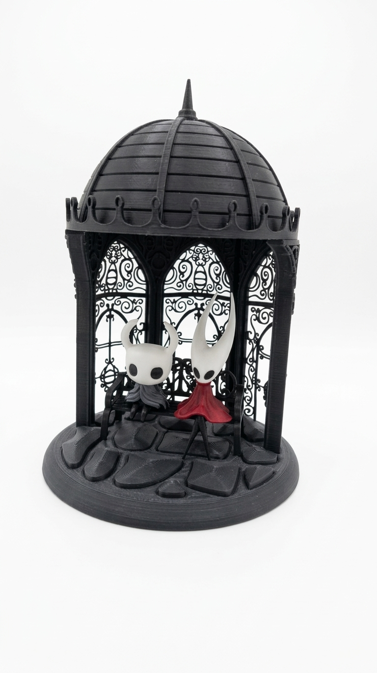 Figura Videojuego Diorama Hollow Knight & Hornet 3D